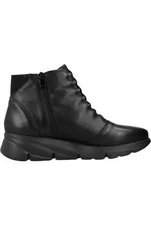 Fluchos Sko, Dame, Sort, 35 EU, Uld, Lace-up Støvler