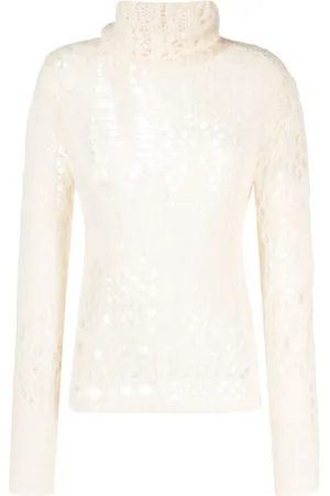 OUR LEGACY Strik, Dame, , 2XS, Uld, Crochet Roll Neck Turtleneck