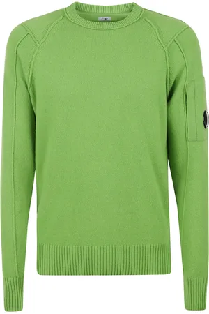 C.P. Company Strik, Herre, Grøn, L, Uld, Grønne Sweaters til Mænd