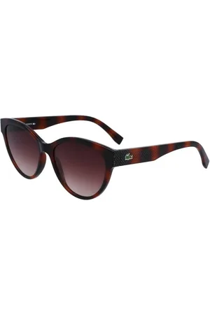 Lacoste Tilbehør, Dame, Brun, ONE SIZE, Brune Indsprøjtede Stel Solbriller Kategori 3