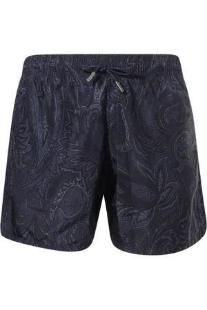 Etro Badetøj, Herre, Blå, 2XL, Polyester, Blåt havetøj med elastisk talje