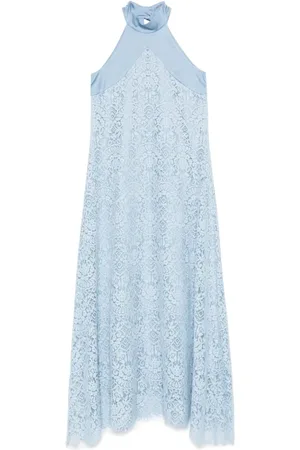 D.EXTERIOR Kjole, Dame, Blå, M, Polyester, Blå Kjole til Kvinder