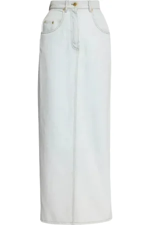 Nina Ricci Nederdel, Dame, Blå, M, Denim, Lyseblå Denim Maxinederdel