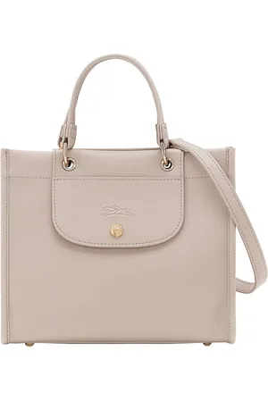 Longchamp Taske, Dame, , ONE SIZE, Hamp, Grå Håndtaske - Lille Tote Taske