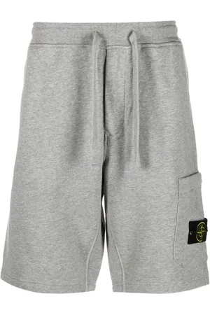 Stone Island Shorts, Herre, Grå, L, Grå Casual Shorts