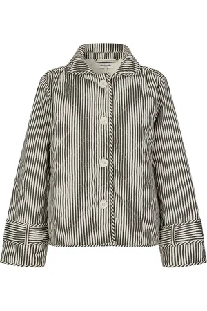 Lollys Laundry Jakke, Dame, Sort, S, Uld, Stribet Elegant Jakke Sort