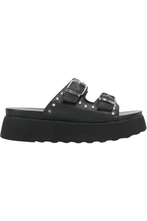 Cult Sko, Dame, Sort, 38 EU, Læder, Studded Leather Sandaler