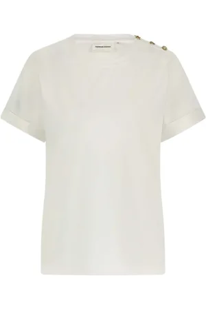 Fabienne Chapot Top, Dame, Hvid, L, Uld, Molly T-Shirt