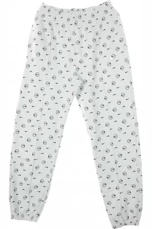 Nike Bukser, Dame, Hvid, M, Bomuld, Sportsbukser med print