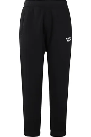 Maison Kitsuné Bukser, Herre, Sort, M, Bomuld, Behagelige Joggingbukser til håndskrift