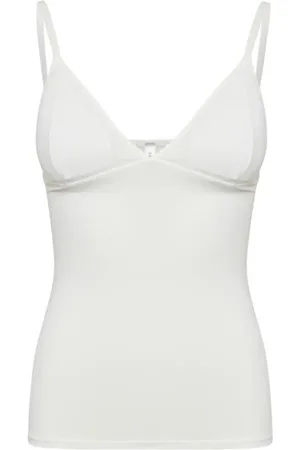 Gestuz Top, Dame, Hvid, L, Uld, Stilfuld Ærmeløs Cami Top