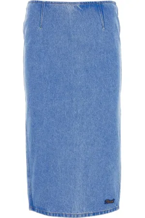 Marni Nederdel, Dame, Blå, XS, Uld, Stilfuld denimnederdel