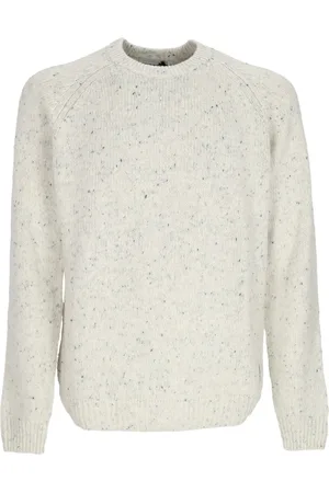Carhartt Strik, Herre, , S, Bomuld, Speckled Salt Anglistic Sweater Oversize