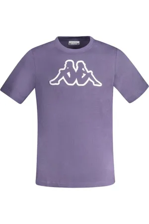 Kappa Top, Herre, Blå, L, Bomuld, Blå Bomuld Crew Neck T-Shirt