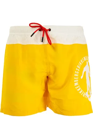 Bikkembergs Badetøj, Herre, Gul, M, Mænds Boardshorts til sommerstil