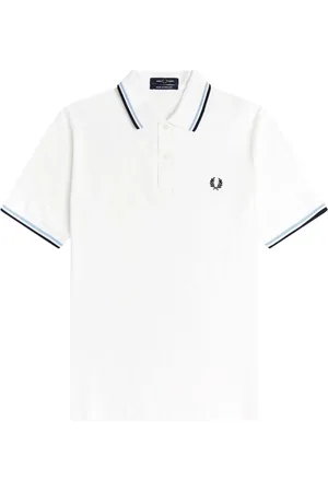 Fred Perry Top, Herre, Hvid, 3XS, Bomuld, Reissues M12 Twin Tipped Polo