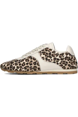 Toral Sko, Dame, Flerfarvet, 37 EU, Uld, Beige Animal Print Sneakers til Kvinder