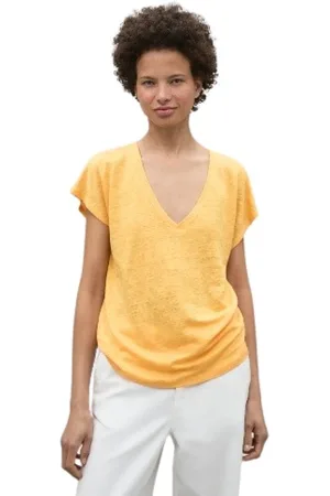 ECOALF Top, Dame, Gul, S, Linned, Sunflower Linned T-shirt