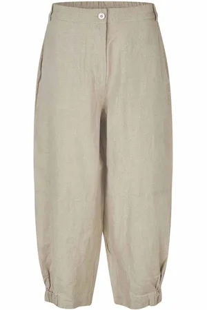 Masai Bukser, Dame, , XL, Linned, Afslappede Linnedbukser Elegant Stil