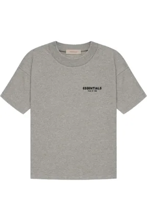 FEAR OF GOD Top, Dame, Grå, M, Mørk Havregryn T-shirt Essentials