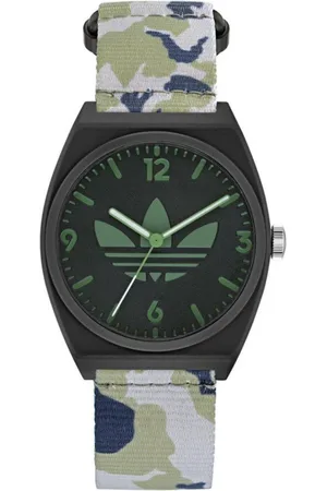 adidas Tilbehør, unisex, Flerfarvet, ONE SIZE, Multifarvet Stofrem Kvarts Analog Ur
