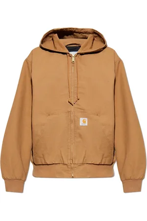 Carhartt Jakke, Herre, Brun, L, Bomuld, Hooded Jacket OG Active