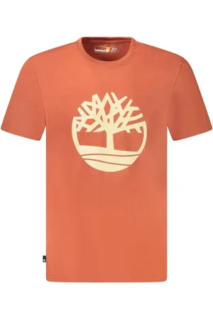 Timberland Top, Herre, Brun, L, Bomuld, Brun Trælogo Crew Neck T-shirt
