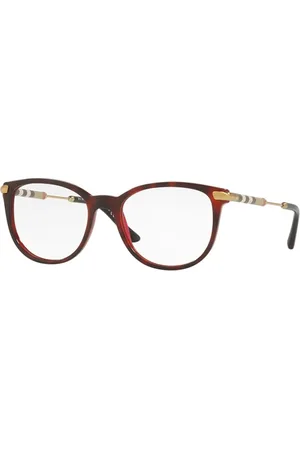 Burberry Tilbehør, unisex, Brun, 51 MM, Læder, Læder Check Collection Briller Stel