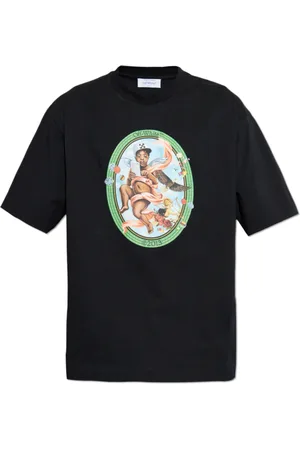 OFF-WHITE Top, Herre, Sort, S, Printed T-shirt