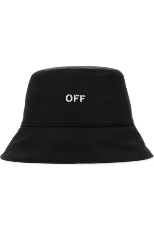 OFF-WHITE Tilbehør, Herre, Sort, M, Uld, Stilfuld Sort Polyester Bucket Hat