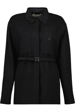 Fendi Jakke, Dame, Sort, XS, Uld, Sort Uld Go-To Jakke