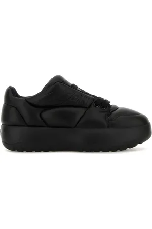 Dsquared2 Sko, Dame, Sort, 38 EU, Læder, Sort Læder Puffer Sneakers