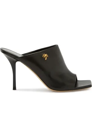 Palm Angels Sko, Dame, Sort, 38 EU, Læder, Heeled Mules