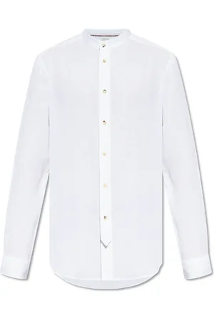 Paul Smith Skjorte, Herre, Hvid, M, Linned, Linnedskjorte