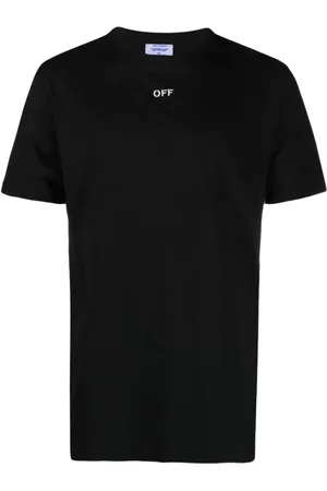 OFF-WHITE Top, Herre, Sort, M, Bomuld, Back Embroidery T-shirt