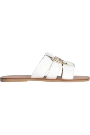 Liu Jo Sko, Dame, Hvid, 41 EU, Uld, Stilfulde slippers til kvinder