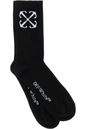 OFF-WHITE Undertøj, Herre, Sort, M, Bomuld, Stretch Bomuldsstrømper