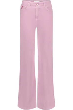 Fabienne Chapot Jeans, Dame, Lyserød, W29, Hayley Wide Leg Cropped Jeans