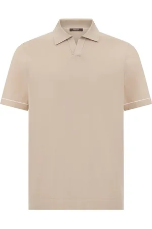 Boggi Milano Strik, Herre, , M, Bomuld, Bomuld Crêpe Strikket Polo Shirt
