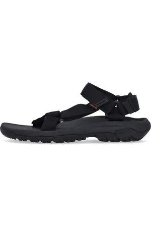 Teva Sko, Herre, Sort, 45 1/2 EU, Uld, Sort Hurricane Sandal med Justerbare Stropper
