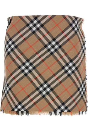 Burberry Nederdel, Dame, , XS, Uld, Mini Kilt Nederdel til Kvinder