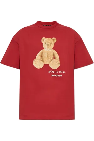 Palm Angels Top, Herre, Rød, S, Bomuld, T-shirt med print