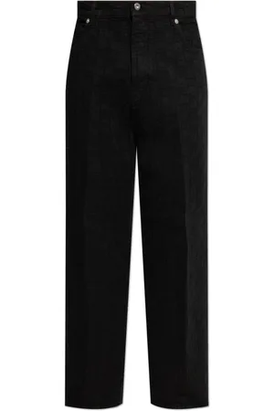 Salvatore Ferragamo Jeans, Herre, Sort, L, Bomuld, Monogram jeans