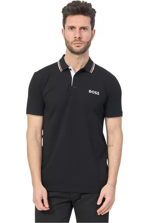 HUGO BOSS Top, Herre, Sort, L, Bomuld, Herre Paddy Pro Polo Sort