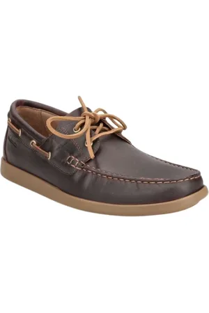 Clarks Sko, Herre, Brun, 43 EU, Læder, Brun læder bådesko Ferius Coast
