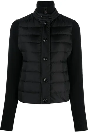 Moncler Jakke, Dame, Sort, M, Uld, Vatteret Cardigan