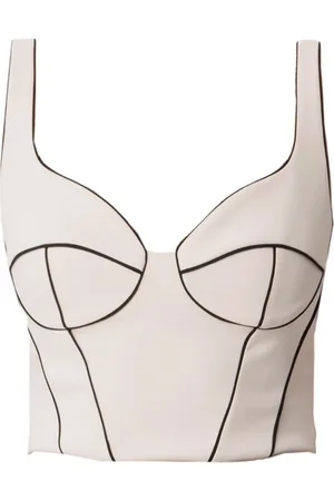 Elisabetta Franchi Top, Dame, Hvid, 2XL, Polyester, Ærmeløs Top