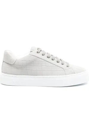 HIDE&JACK Sko, Herre, Hvid, 44 EU, Croco Low Top Sneakers