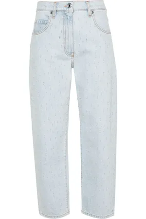 Msgm Jeans, Dame, Blå, 3XS, Bomuld, Straight Jeans