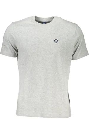North Sails Top, Herre, Grå, L, Bomuld, Grå Bomuld Logo T-shirt